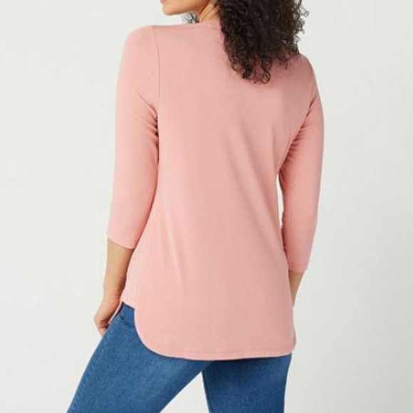 Isaac Mizrahi SOHO Crew-Neck Tunic w Side Panels - Picture 2 of 4